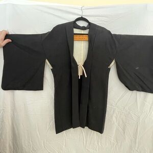 Elegant Black Women's Kimono Jacket